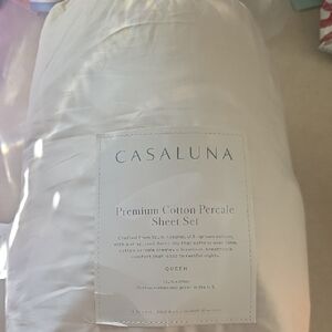 Casaluna Soft Premium Cotton Percale Sheet Set Queen Size